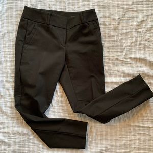 Ann Taylor Loft Julie Skinny Black Ankle Pants
